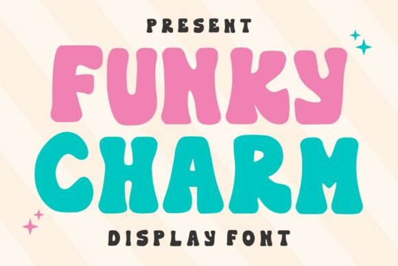 Funky Charm: A Groovy Display Font for Modern Design