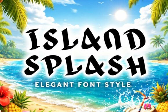 Island Splash: Dynamic Typography for Impactful Design