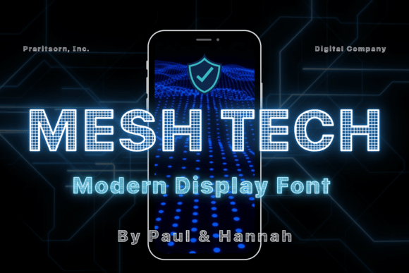 Mesh Tech: Futuristic Typography for Modern Design