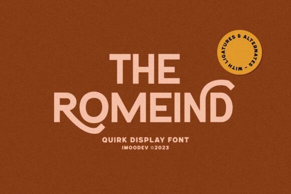 The Romeind: A Font for Dynamic Brand Storytelling